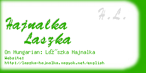 hajnalka laszka business card
